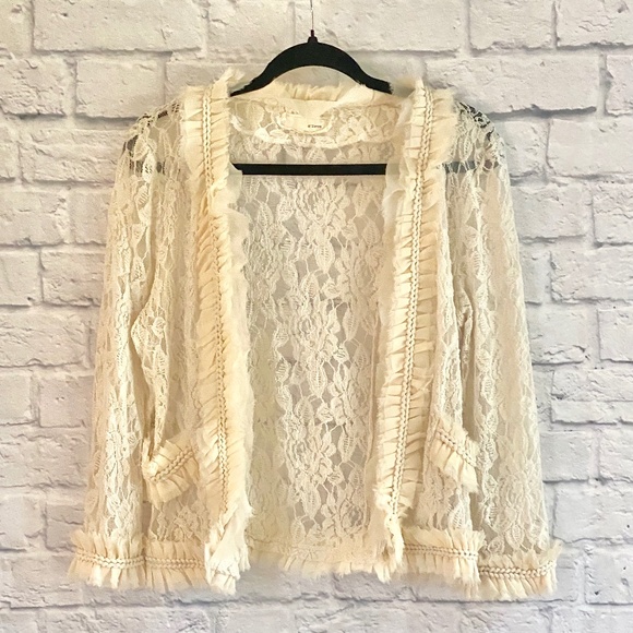A'REVE SHORT LACE SWEATER - XL - NWOT - Picture 2 of 7
